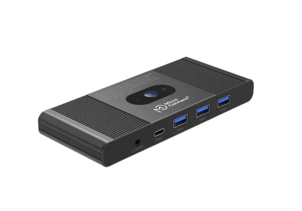 Microconnect DisplayPort USB-C KVM switch 2-poorts 8K