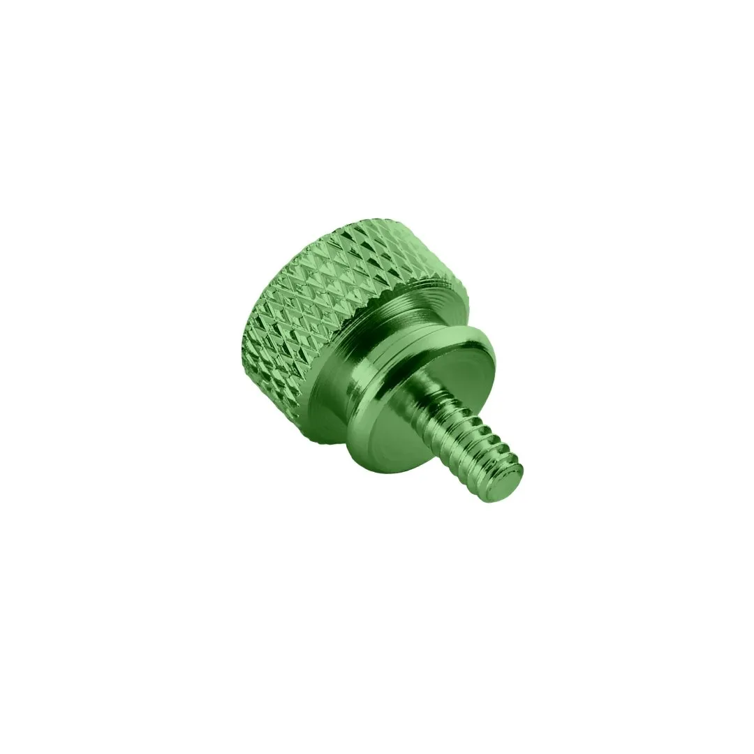 CableMod Anodized Aluminum thumbscrews UNC 6-32 groen