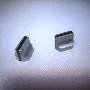 T.E.G. Schuifknop 12x10mm Grijs met Streep