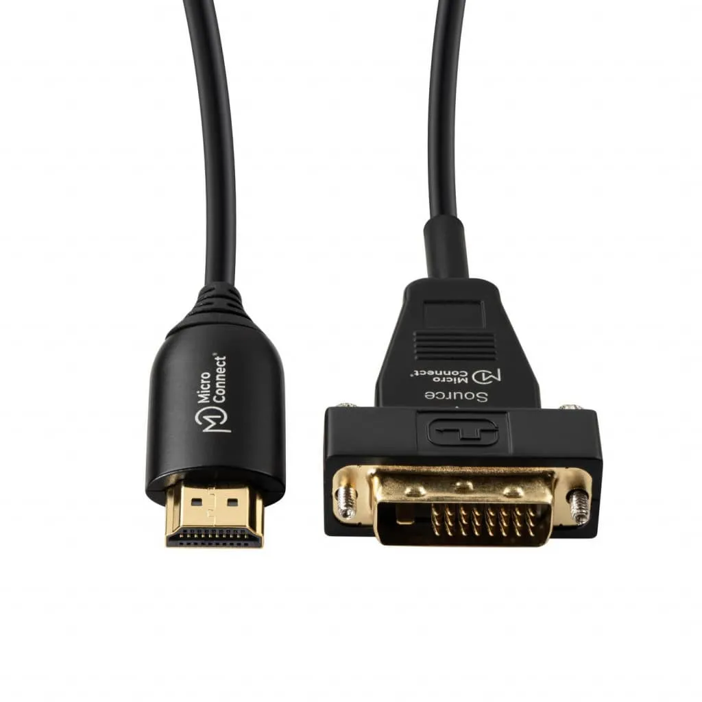 Microconnect Premium DVI-D-HDMI 2.0 glasvezelkabel 20m