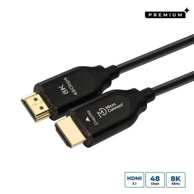 Microconnect Premium HDMI 8K glasvezel kabel 15m