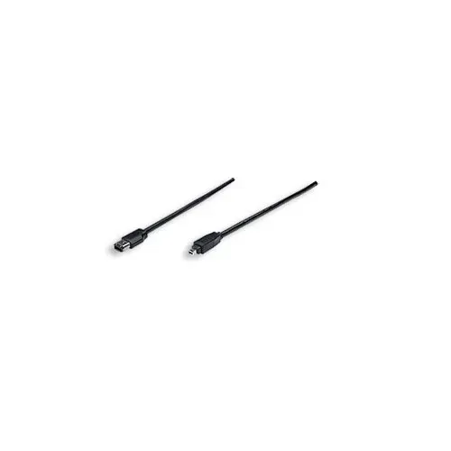 T.E.G. Firewire 1394 verloopkabel 6-pin naar 4-pin 3 meter zwart