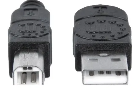 T.E.G. USB 2.0 kabel A naar B 1,8m zwart 480Mbps