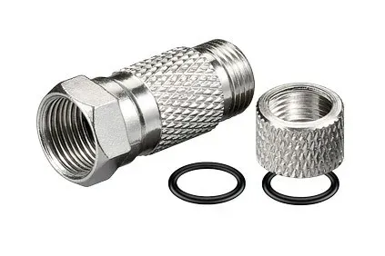 T.E.G. F-plug male 7mm twist-on coax waterdicht
