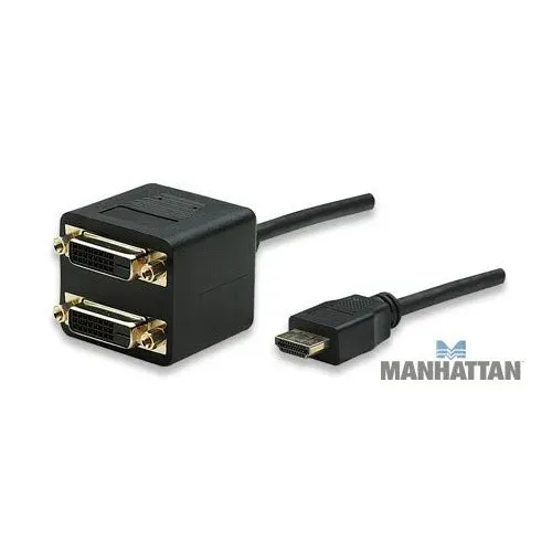 T.E.G. HDMI splitter kabel male naar 2x DVI-D female