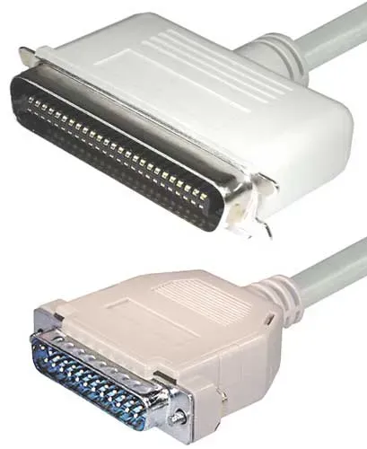 T.E.G. SCSI 1 adapter Centronics 50 naar Sub-D 25