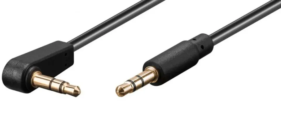 Microconnect 3.5mm Minijack Slim audiokabel 0,5 m stereo