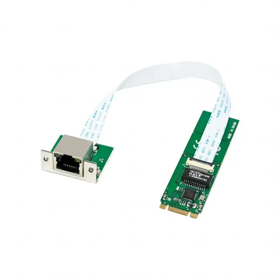 Microconnect PCIe M.2 8111F netwerkkaart 1G RJ45