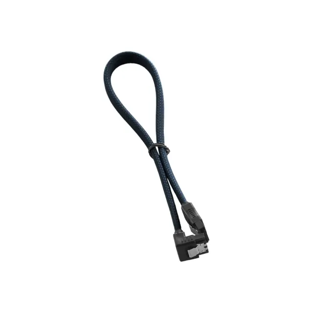 CableMod ModMesh Right Angle SATA-kabel 30cm groen