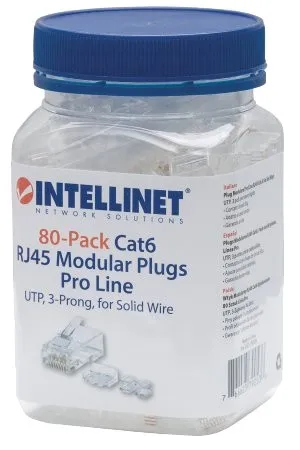 T.E.G. Cat6 RJ45 connector 8P8C installatie 3 stuks