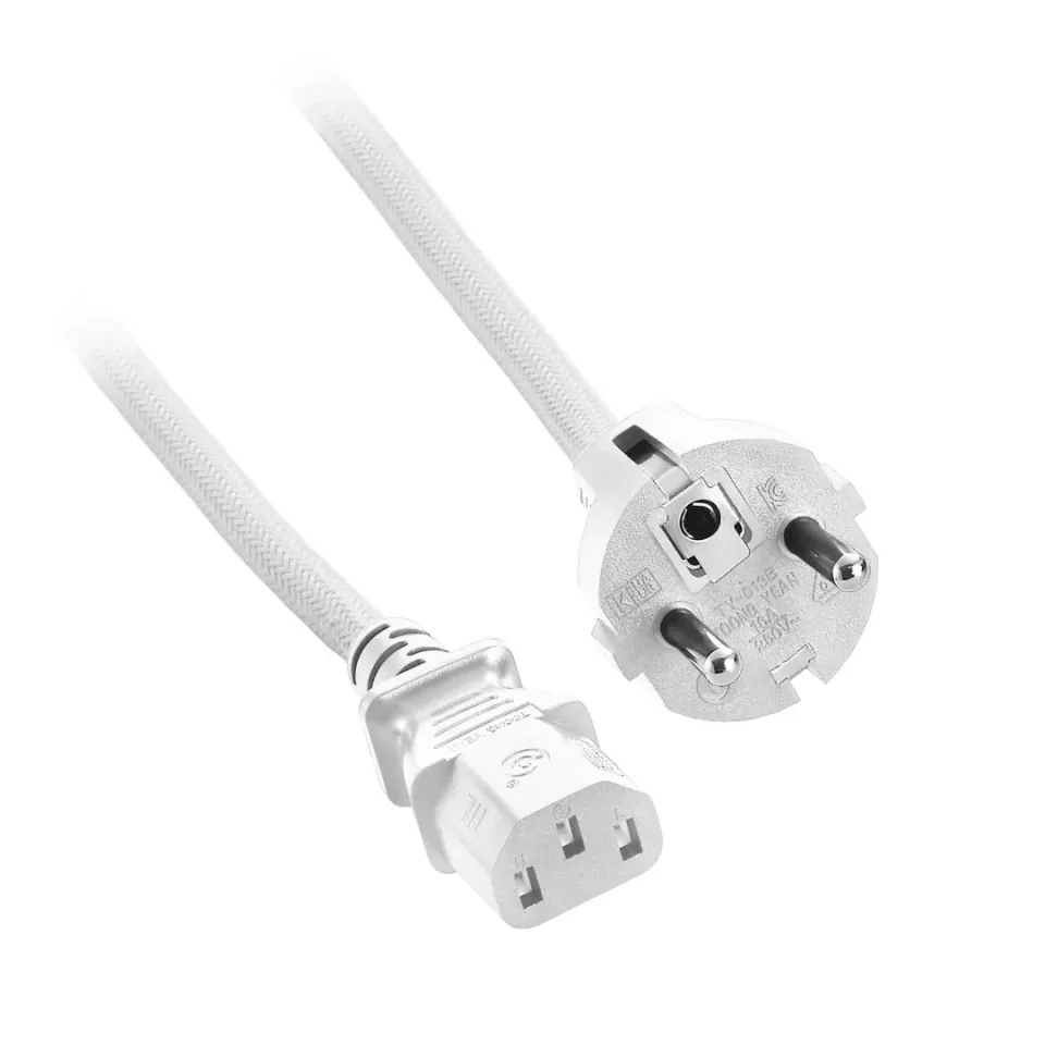 CableMod ModMesh stroomkabel C13 stekker wit 2m