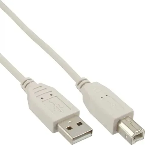 T.E.G. USB A naar B kabel 1,8m grijs printer