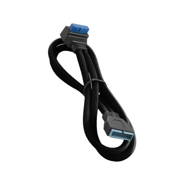 CableMod ModMesh USB 3.0 verlengkabel haaks 50cm zwart