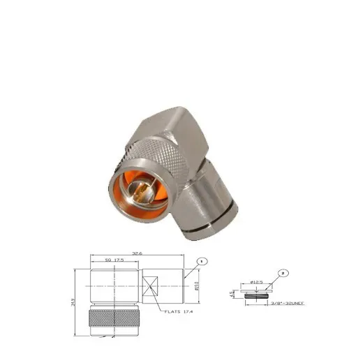 T.E.G. N soldeerplug haaks male RG8 RG213 kabel