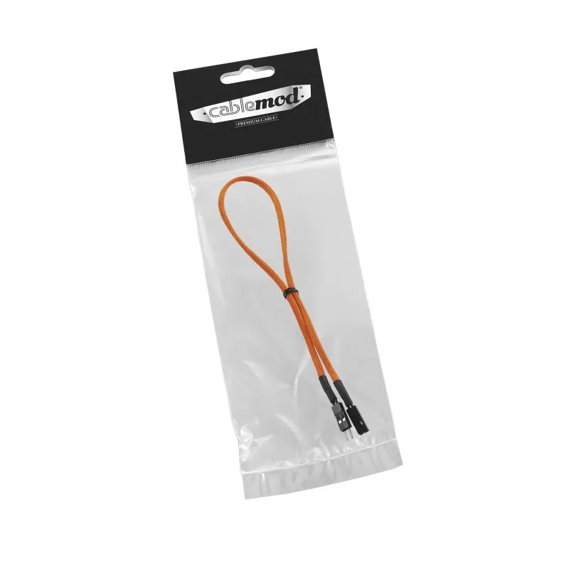 CableMod ModFlex 2-pin Chassis I/O 30cm kabel oranje