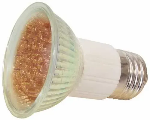 T.E.G. LED Lamp E27 rood 50mm 230V spot