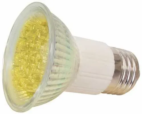 T.E.G. LED spot E27 50mm geel 230V
