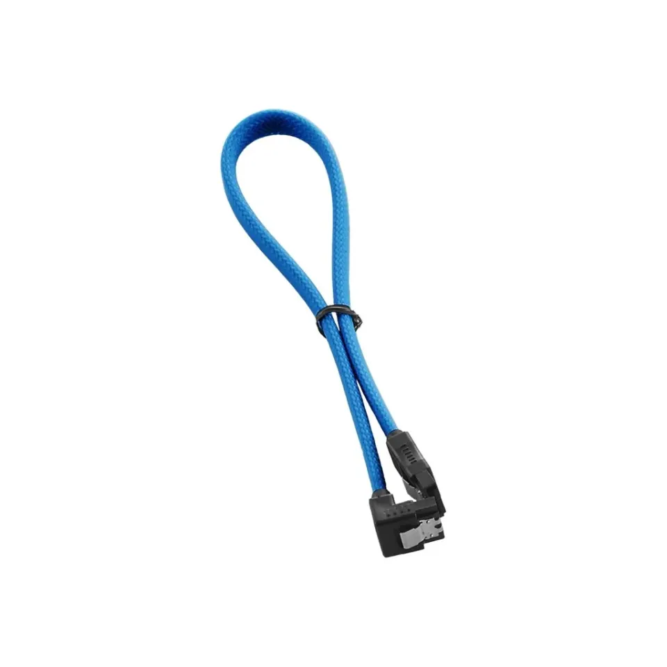 CableMod ModMesh SATA kabel 30cm lichtblauw haaks