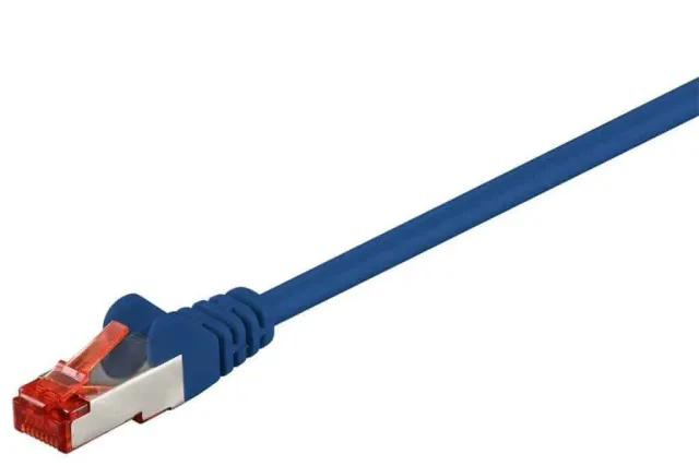 Microconnect CAT6 S/FTP netwerkkabel 25m blauw afgeschermd