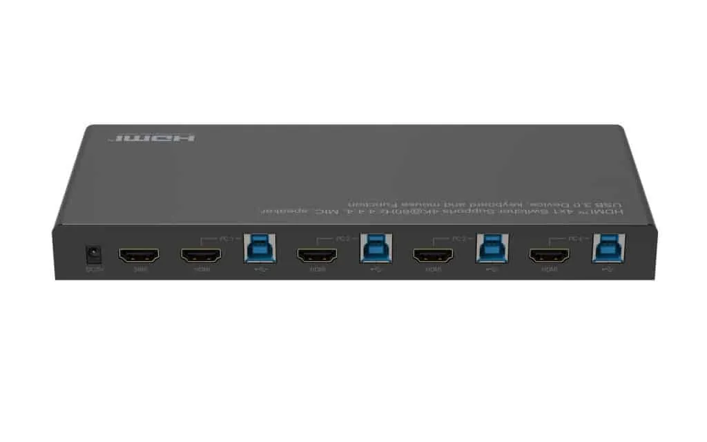 Microconnect HDMI KVM switch 4x1 4K 60Hz USB 3.0