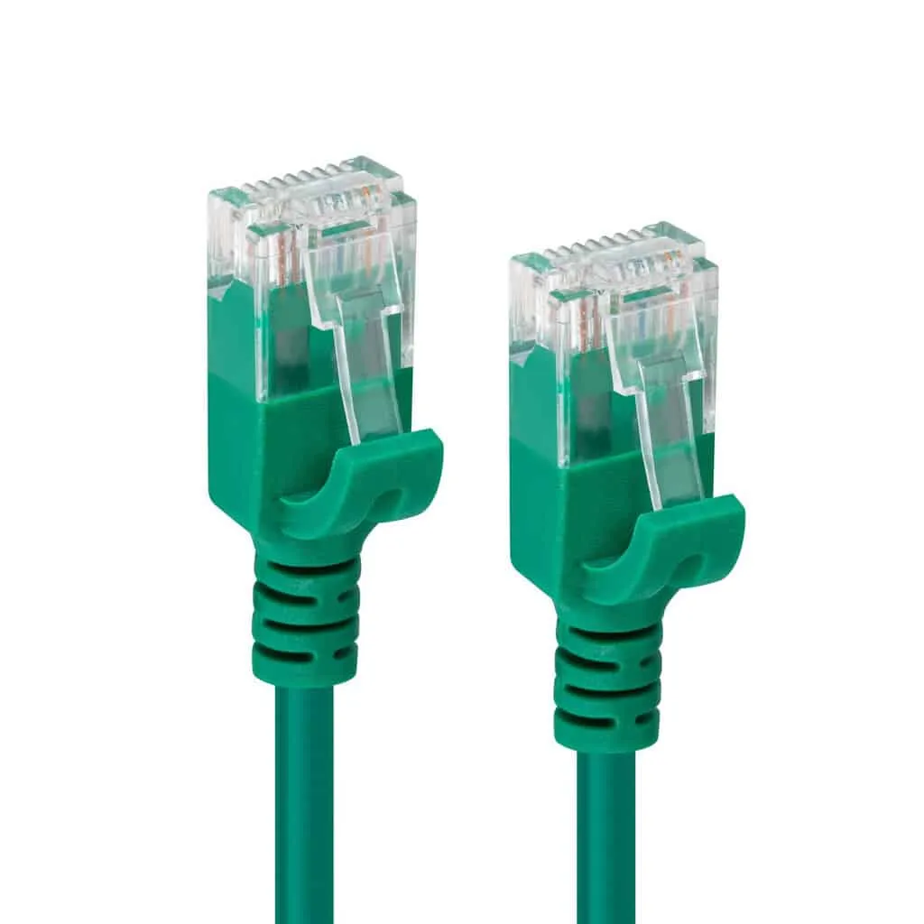 Microconnect CAT6a Slim netwerkkabel 3m groen 10Gbit