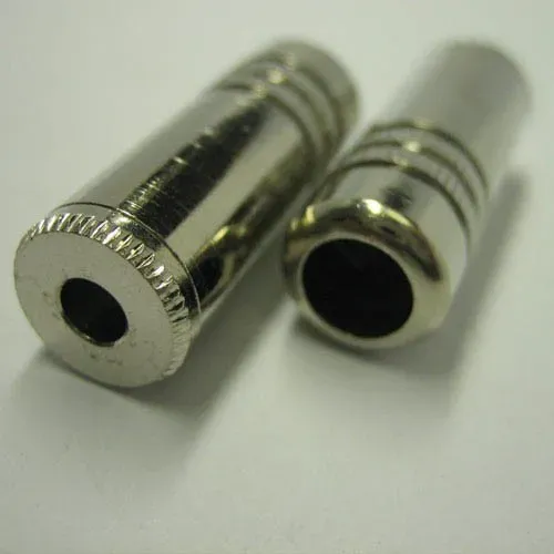 T.E.G. 3,5mm mono female stekker metaal per stuk