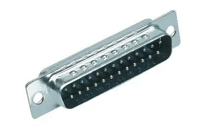 T.E.G. Sub-D connector male 25-polig soldeer verguld