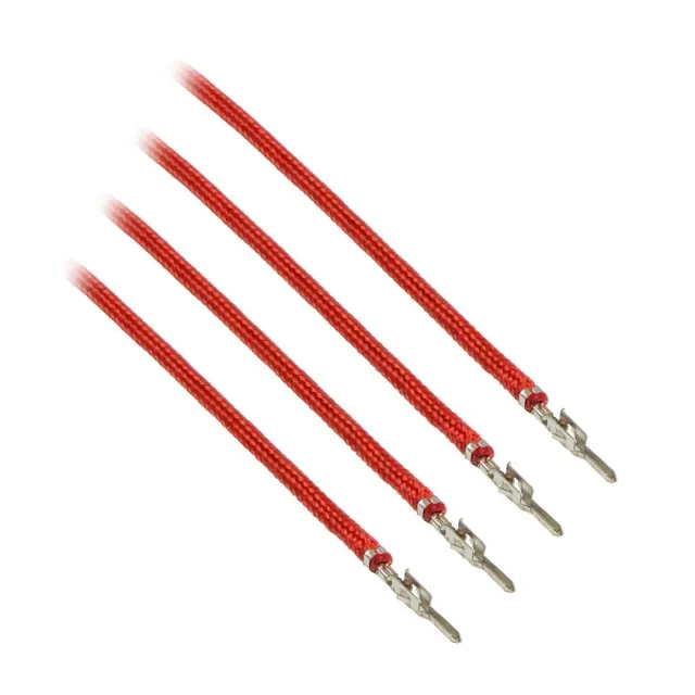 CableMod ModFlex Sleeved Wires verlengdraad rood 60cm 4-pack