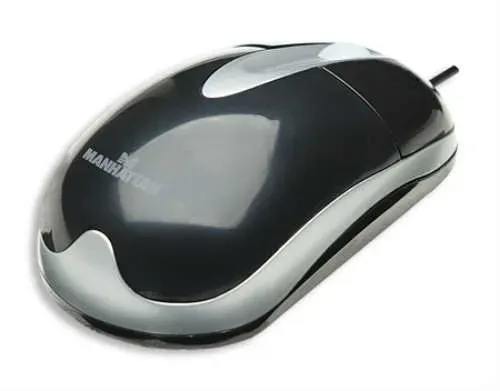 T.E.G. Optical Scroll Mouse muis PS/2 zilver-zwart 800 dpi