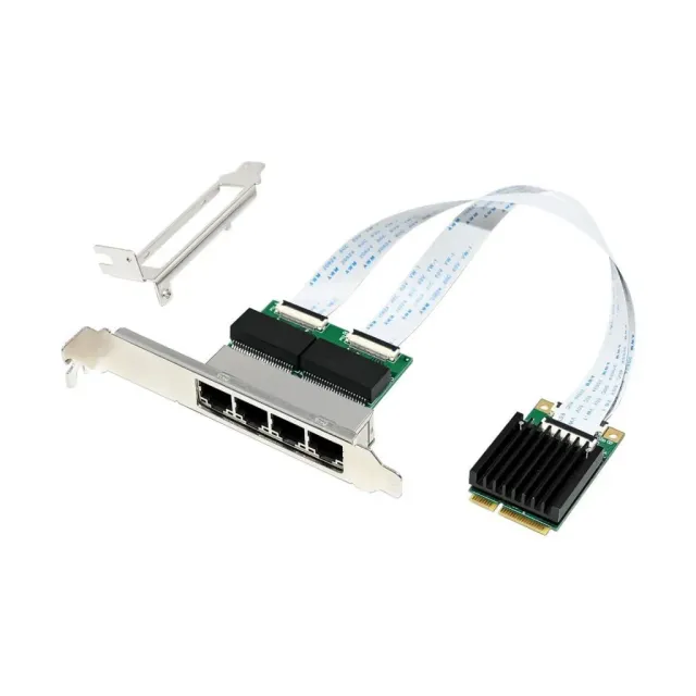 Microconnect I350-T4 netwerkkaart MiniPCIe quad RJ45