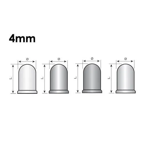 T.E.G. Afdekkapje siliconen groen 4mm 25 stuks