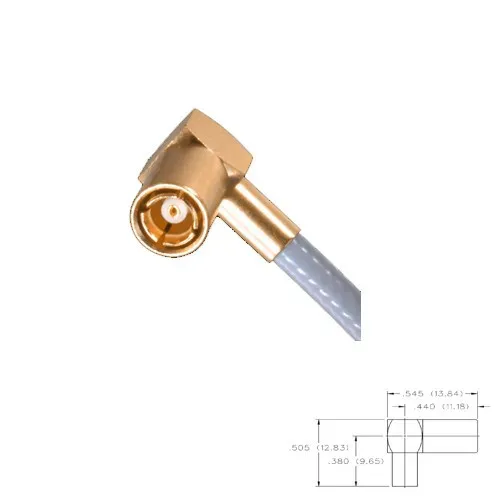 T.E.G. SMB stekker haaks male crimp RG174
