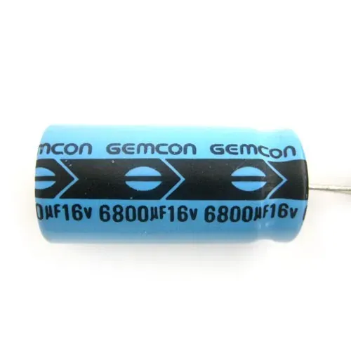 T.E.G. Elco 6800uF 16V radiaal staand