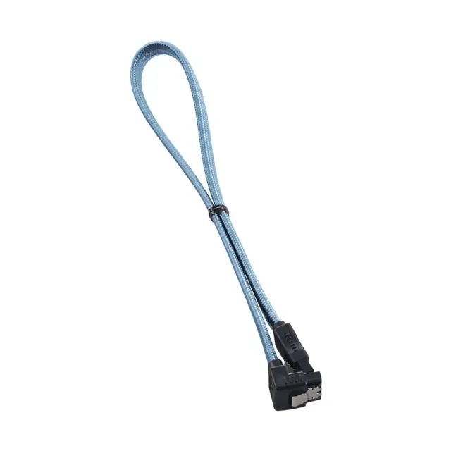 CableMod ModFlex SATA 3 kabel 30cm haaks lichtblauw