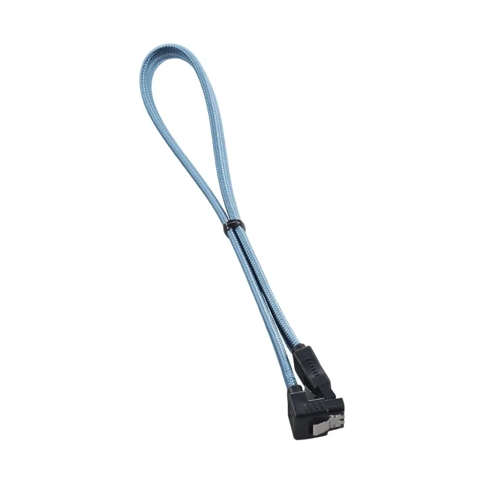 CableMod ModFlex SATA 3 kabel 30cm haaks lichtblauw