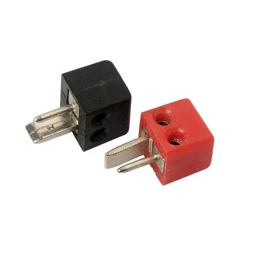 T.E.G. Luidsprekerplug male zwart schroefaansluiting
