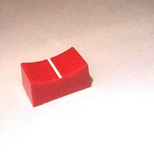 T.E.G. schuifknop 19x10 mm rood