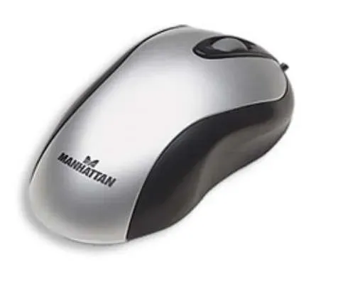 T.E.G. MHB optische muis USB 800 DPI zilver-zwart