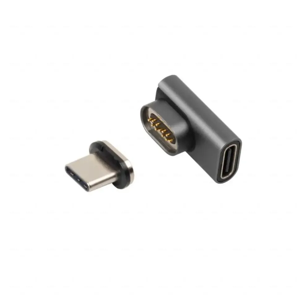 Microconnect Magnetic USB-C adapter 90° haaks
