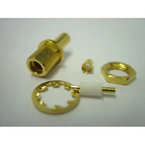 T.E.G. MCX female connector verguld RG174 6GHz