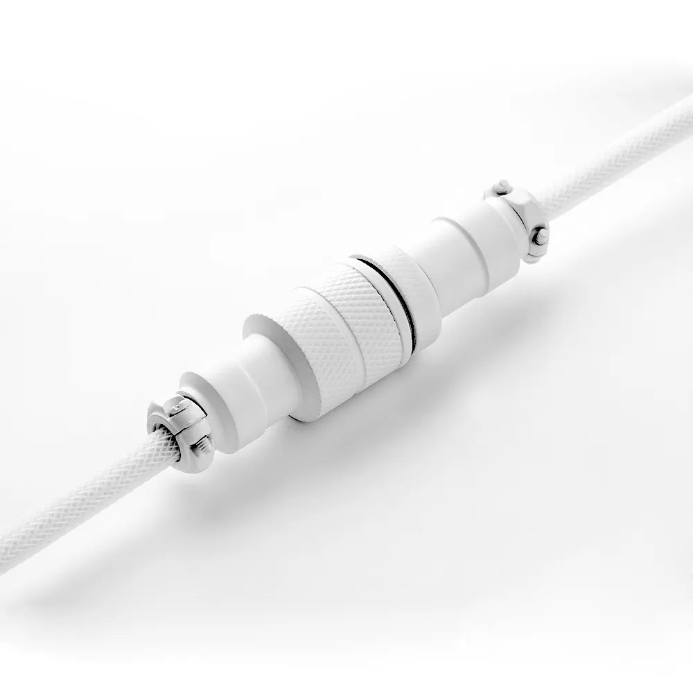 CableMod Pro Coiled toetsenbordkabel 150cm USB-C wit