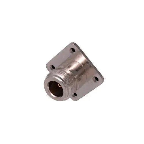 T.E.G. N chassisdeel female vierkant RG142 kabel
