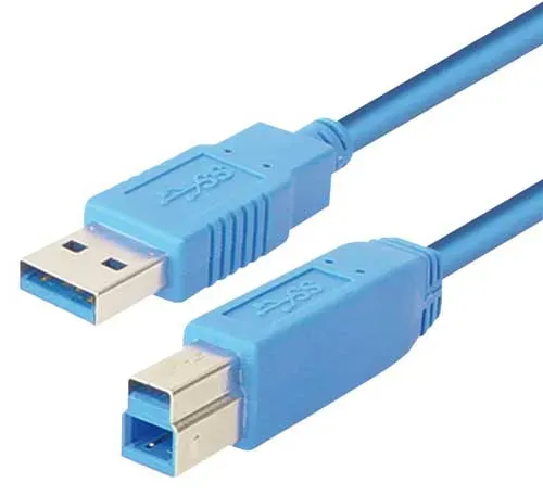 T.E.G. USB 3.0 A naar B kabel 5 meter blauw