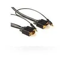 Microconnect SVGA HD15 VGA kabel 5m met audio