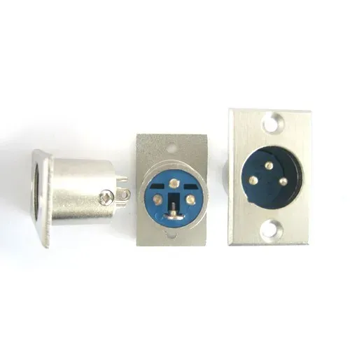T.E.G. Cannon chassisdeel male 3-polig XLR connector