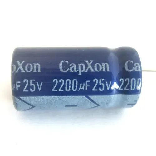 T.E.G. Elco Radiaal Staand condensator 2200µF 25V