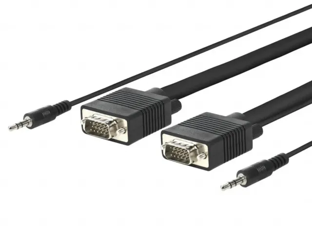 Microconnect SVGA HD15 monitorkabel 10m audio