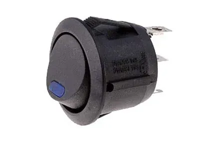 T.E.G. wipschakelaar inbouw 1x aan/uit blauw 250V 10A
