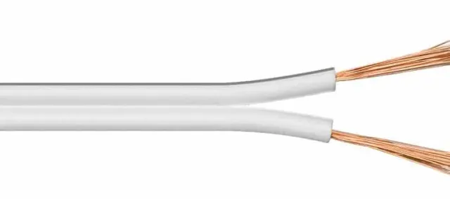 Microconnect speakerkabel 100m 2x1,5mm² wit CCA