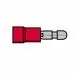 T.E.G. Fast-On stekker rond 4mm rood 100 stuks